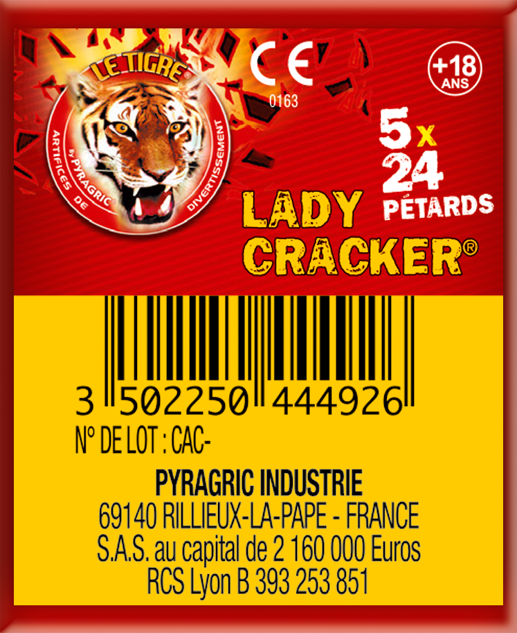 PÉTARDS LE TIGRE ® LADY CRACKER ® - P044492