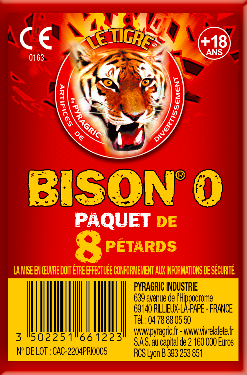 PÉTARDS LE TIGRE® BISON® N°0 - P166122